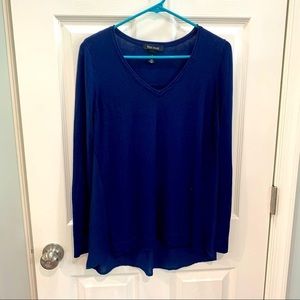 White House Black Market blue long sleeve top‎ SM